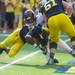 Michigan running back Fitzgerald Toussaint jumps to score a one yard touchdown against Central Michigan during the third quarter, Saturday, Aug, 31.
Courtney Sacco I AnnArbor.com  